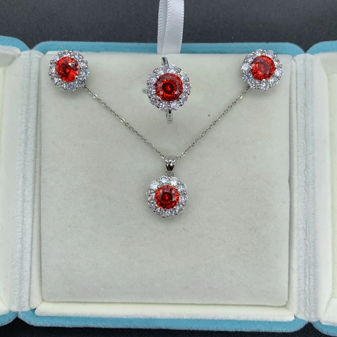 瑞福珠宝 经典冰冰吊坠赠链赠戒指赠耳饰 XG884