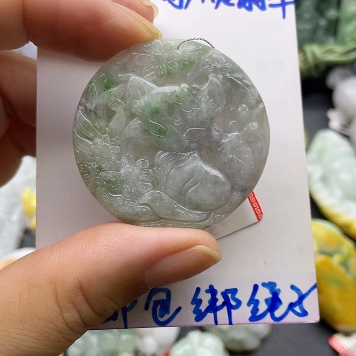 颈饰未镶嵌翡翠天然翡翠