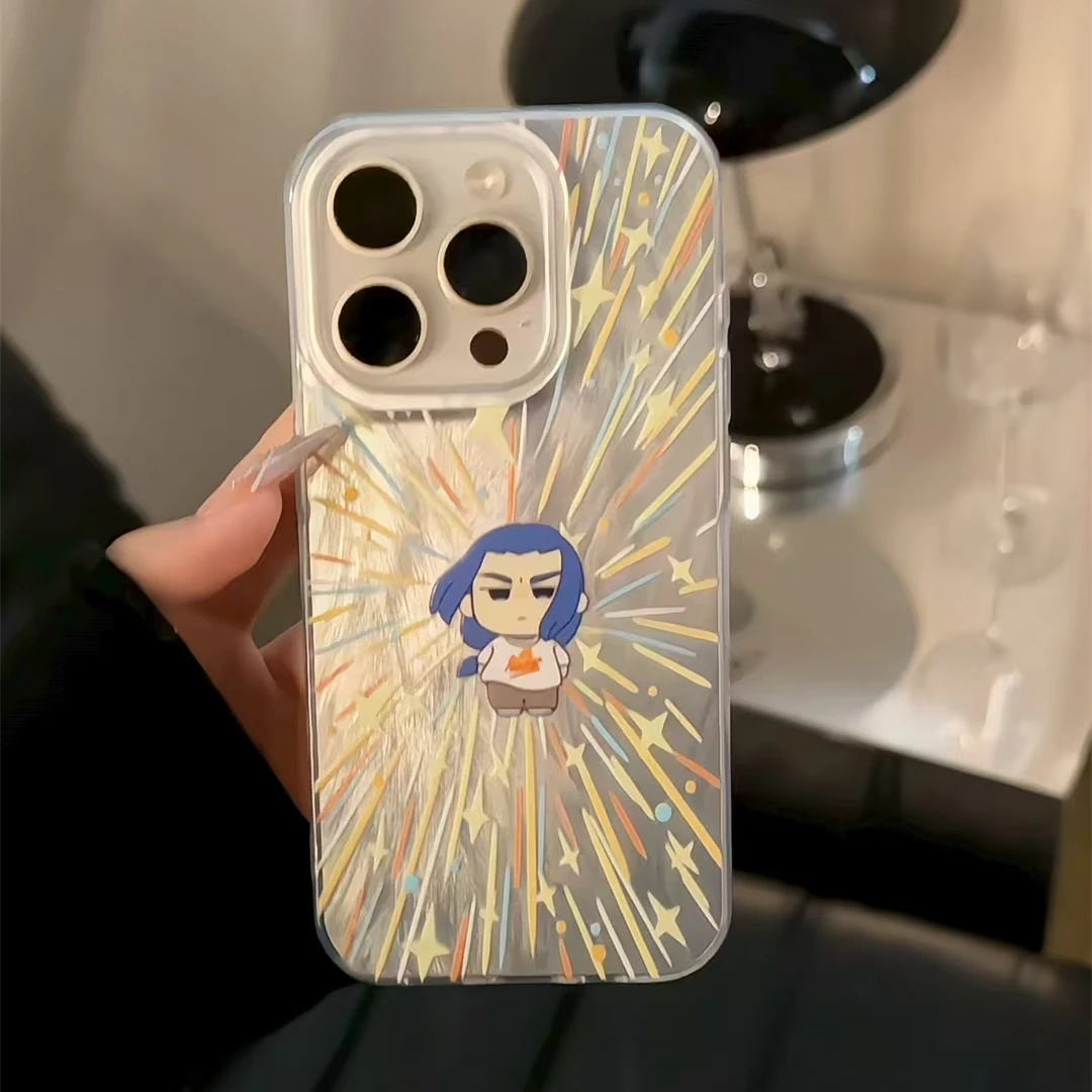 卡通罗小黑无限手机壳适用苹果16华为p70羽纱IMDoppo小米15vivo