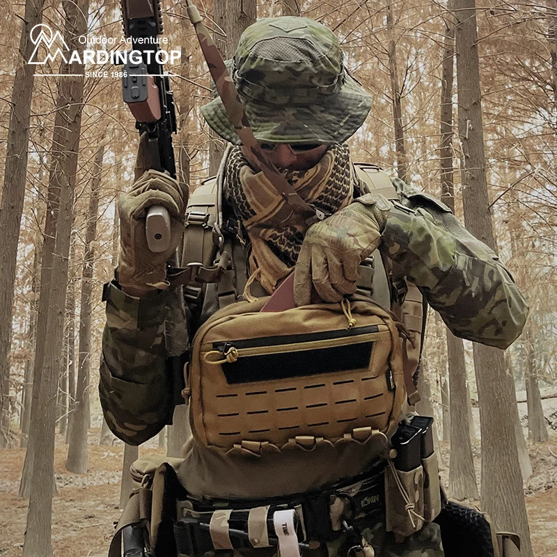 Mardingtopmolle模组徒步登山胸前多用防泼水耐磨战术胸包