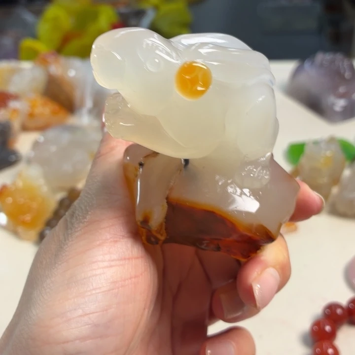 玛瑙/玉髓未镶嵌吊坠(不含链)