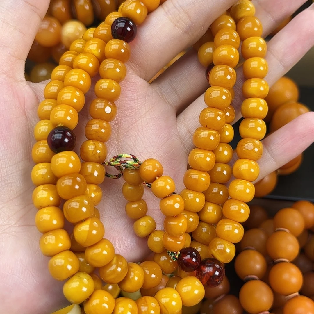 未镶嵌琥珀手链蜜蜡