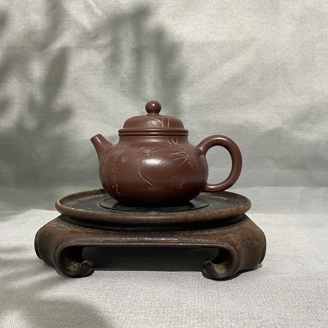 宜兴手工紫砂陶 茶壶GS3484-12