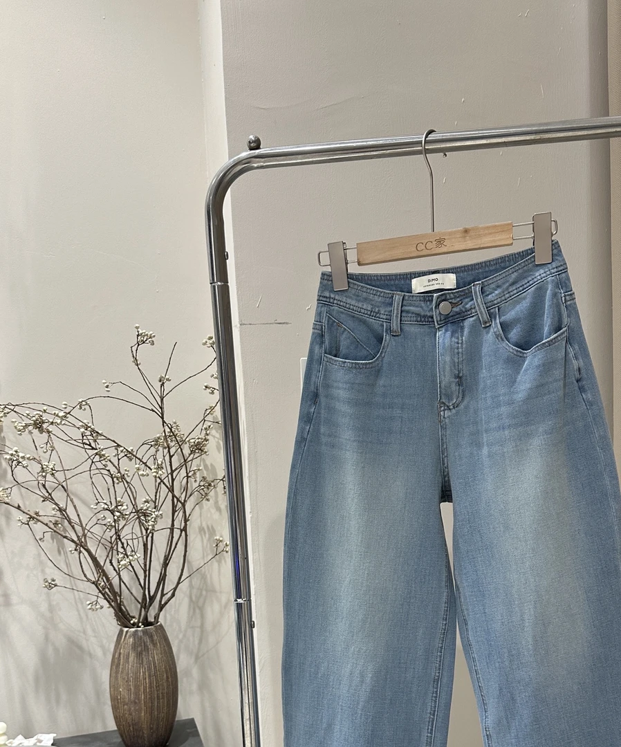 【8587】夏款DIMO 四面弹  超薄小个子奶奶裤 软牛仔薄款