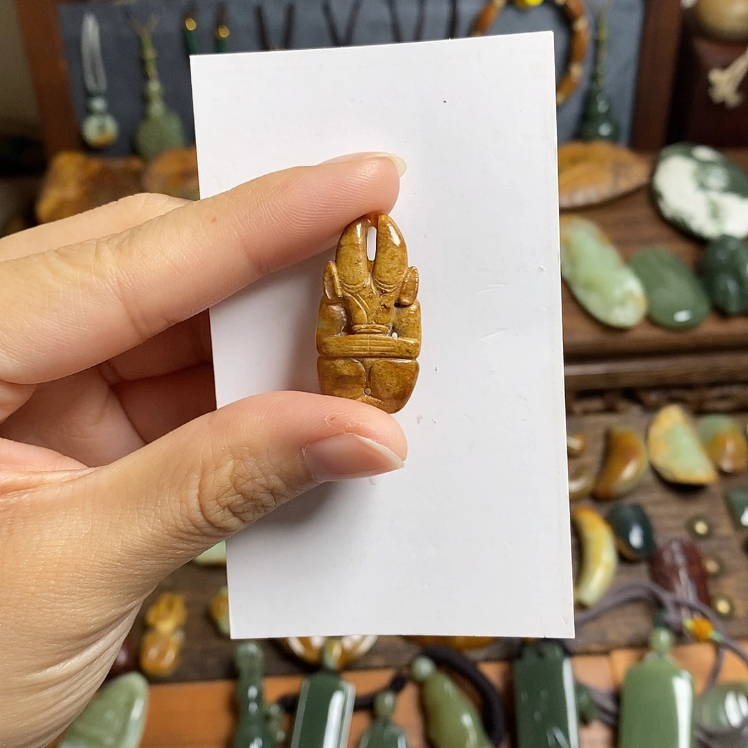 盛***国岫岩河磨玉（透闪石质玉）未镶嵌颈饰