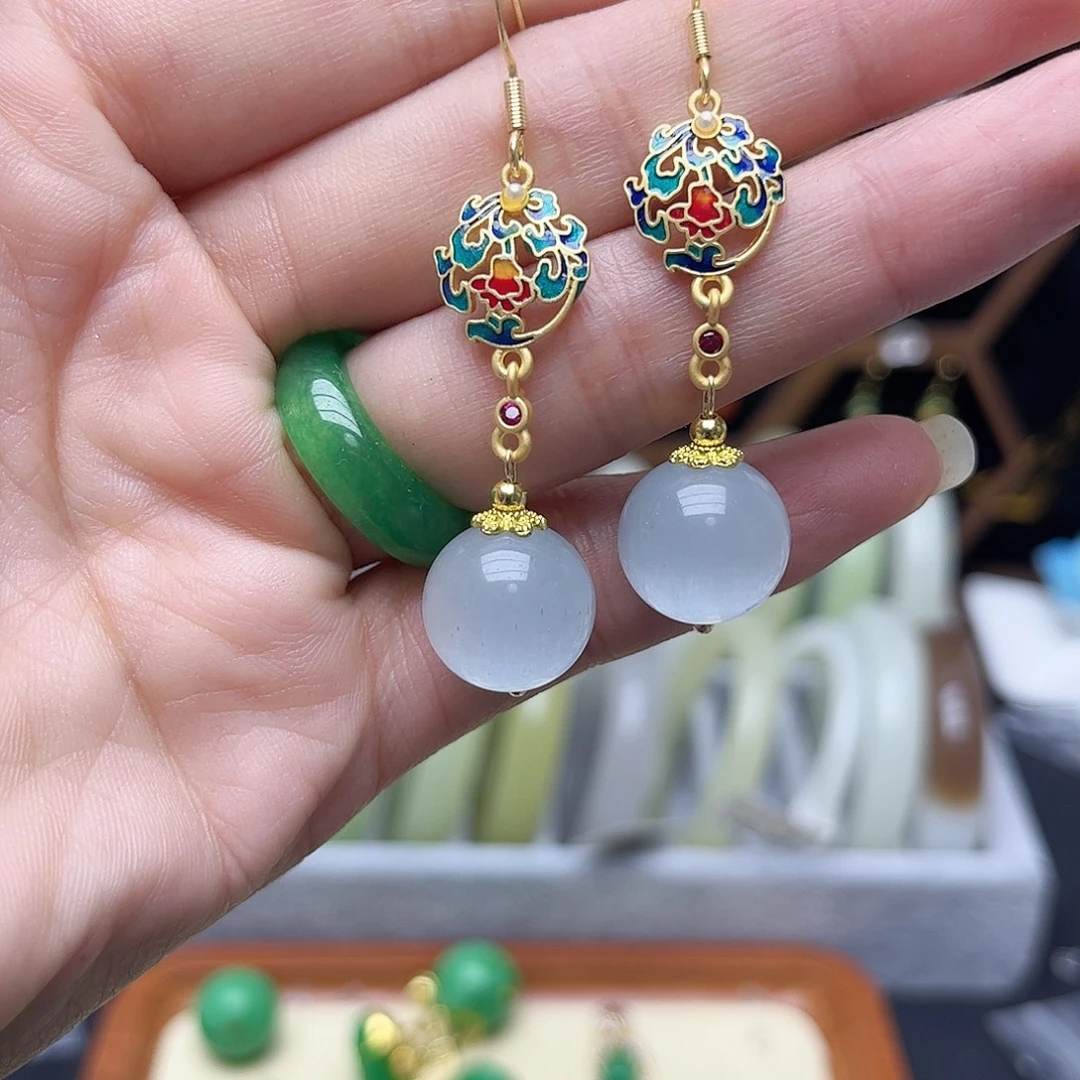 翡翠未镶嵌手链耳饰