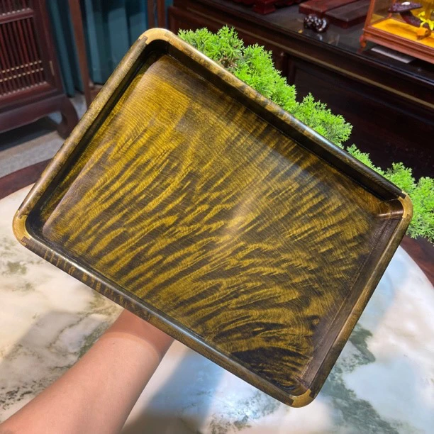 金丝楠木乌木茶盘果盘文称盘