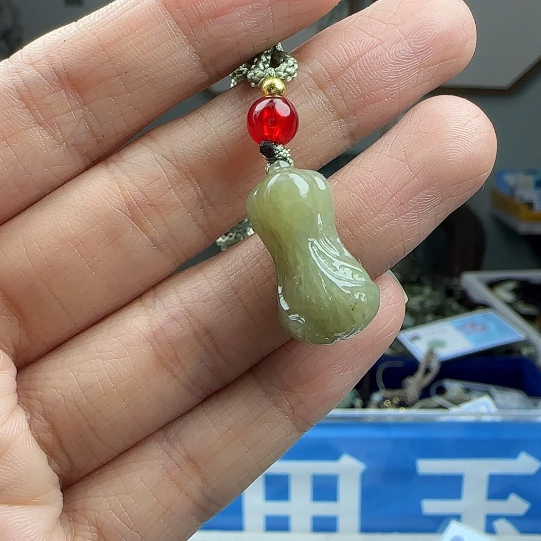 和田玉未镶嵌颈饰20mm