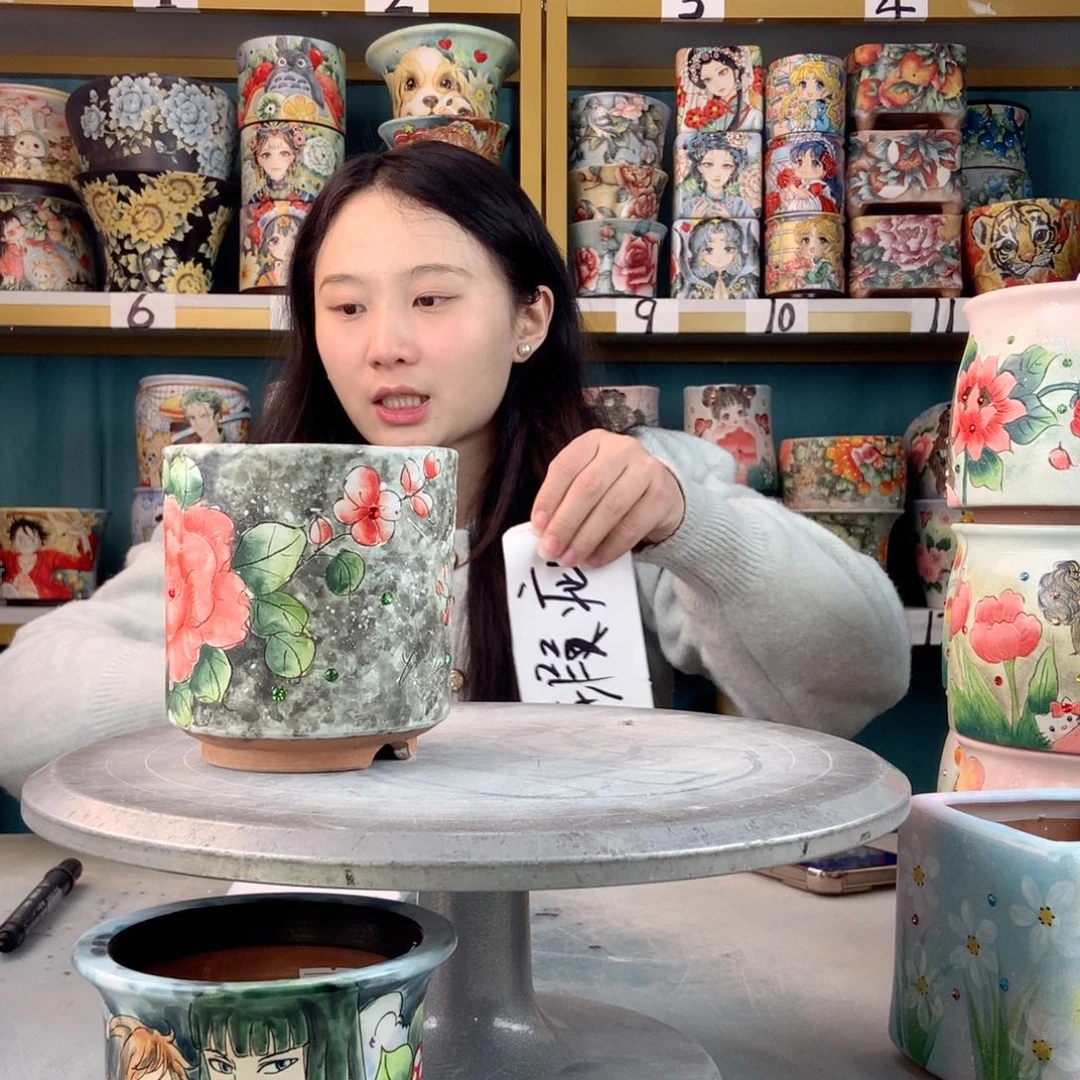 罐景德镇手工瑕疵873