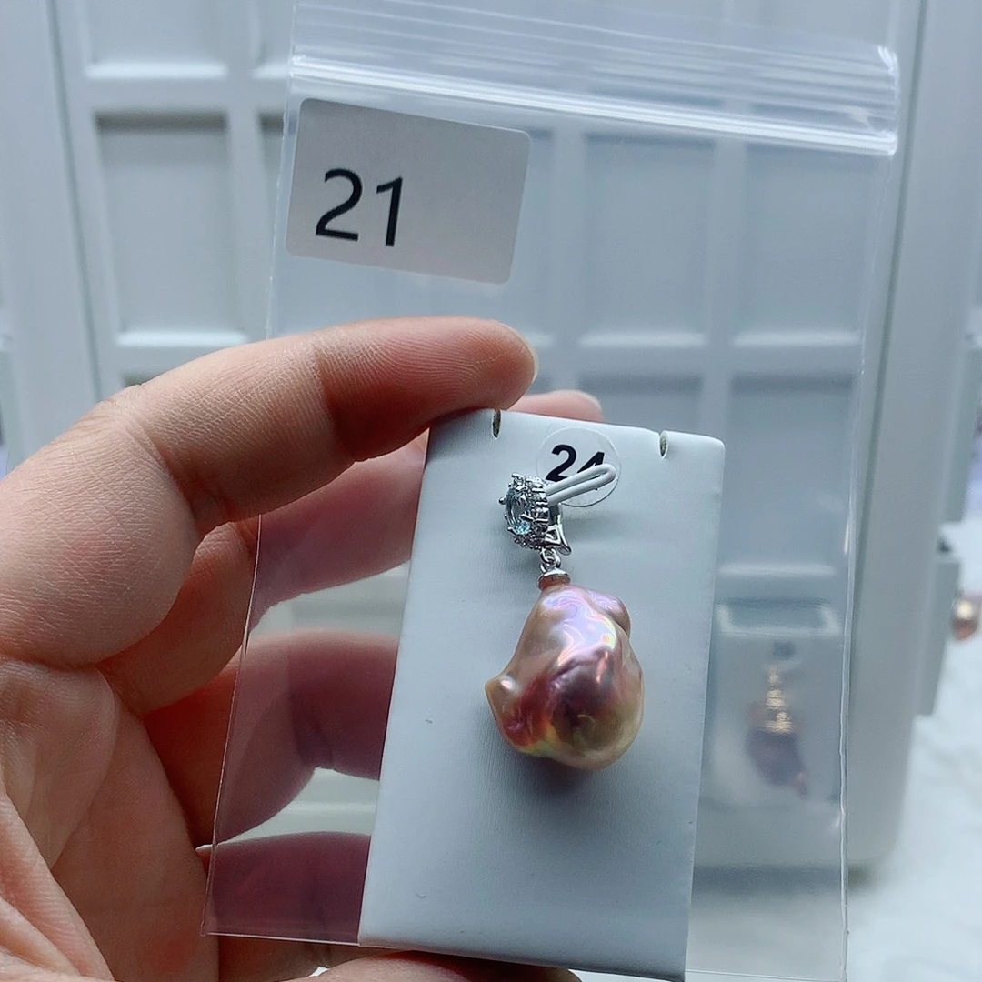 吊坠(不含链)合金淡水珍珠