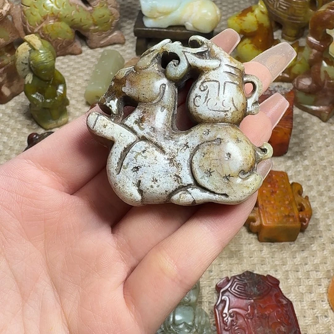 白玉菩提吊坠挂件
