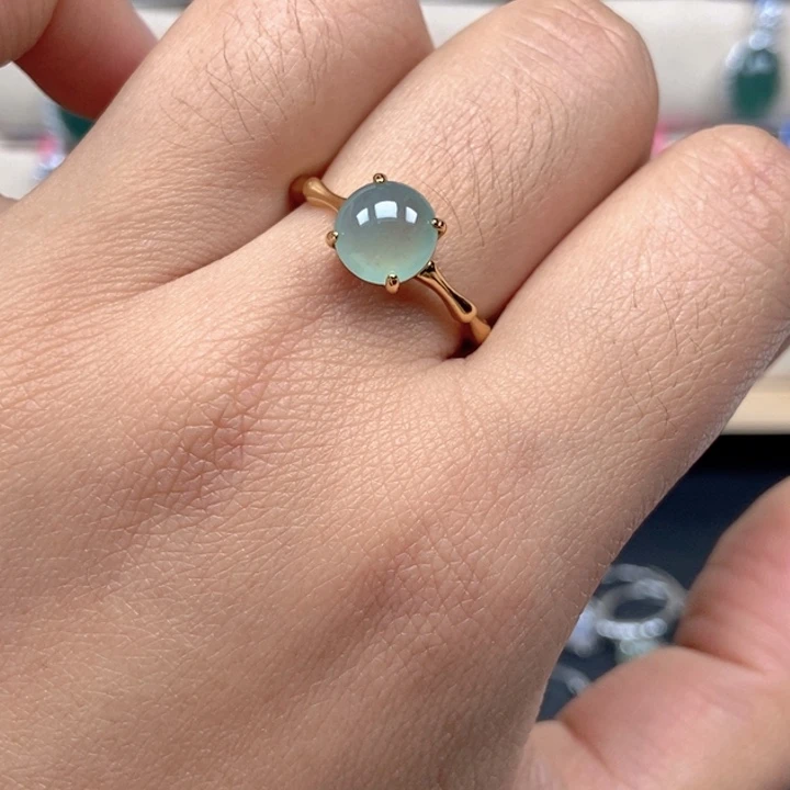 翡翠未镶嵌戒指戒指