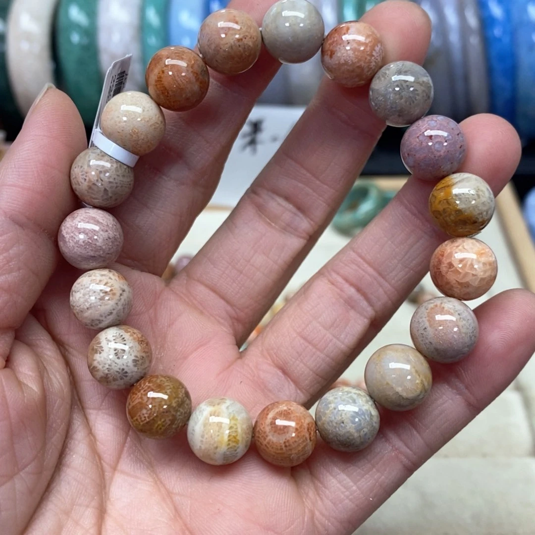 硅化珊瑚（珊瑚玉）手链未镶嵌094