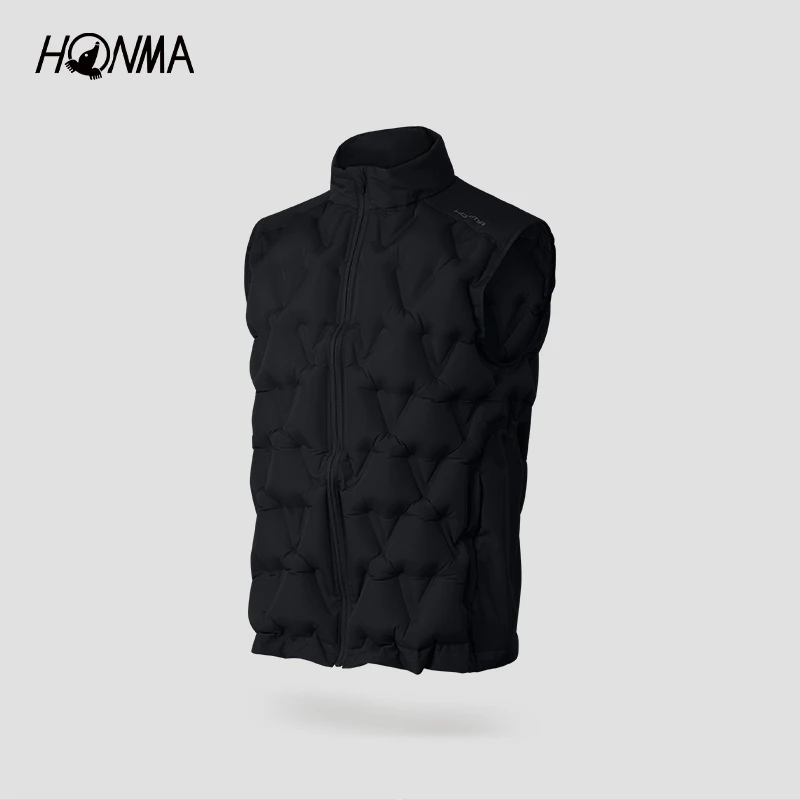 HONMA高尔夫男士马甲立领防风透气保暖HMJQ320L139