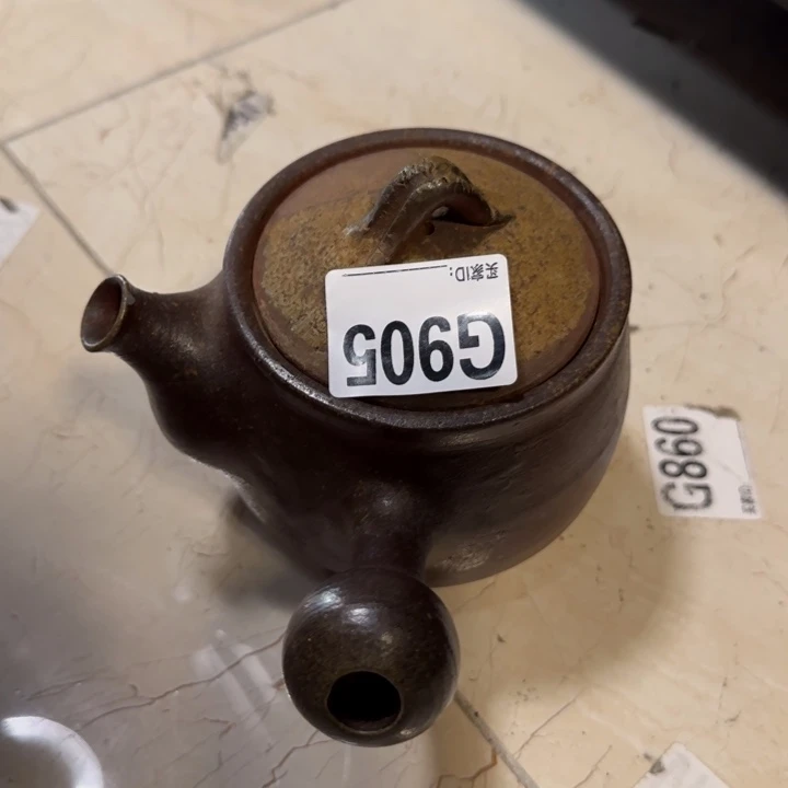 备前烧作品备前烧作品嘴巴掉皮盖子后配
