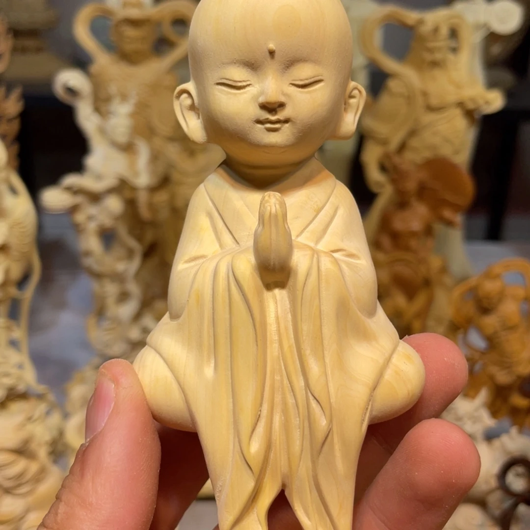 张***仙黄杨木黄杨坐禅和尚