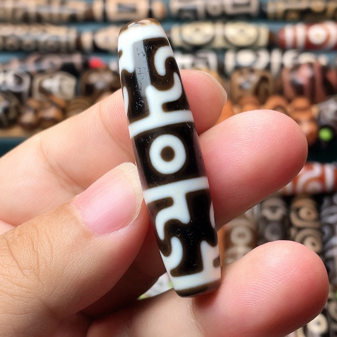 玛瑙/玉髓未镶嵌颈饰行运古法三眼莲师