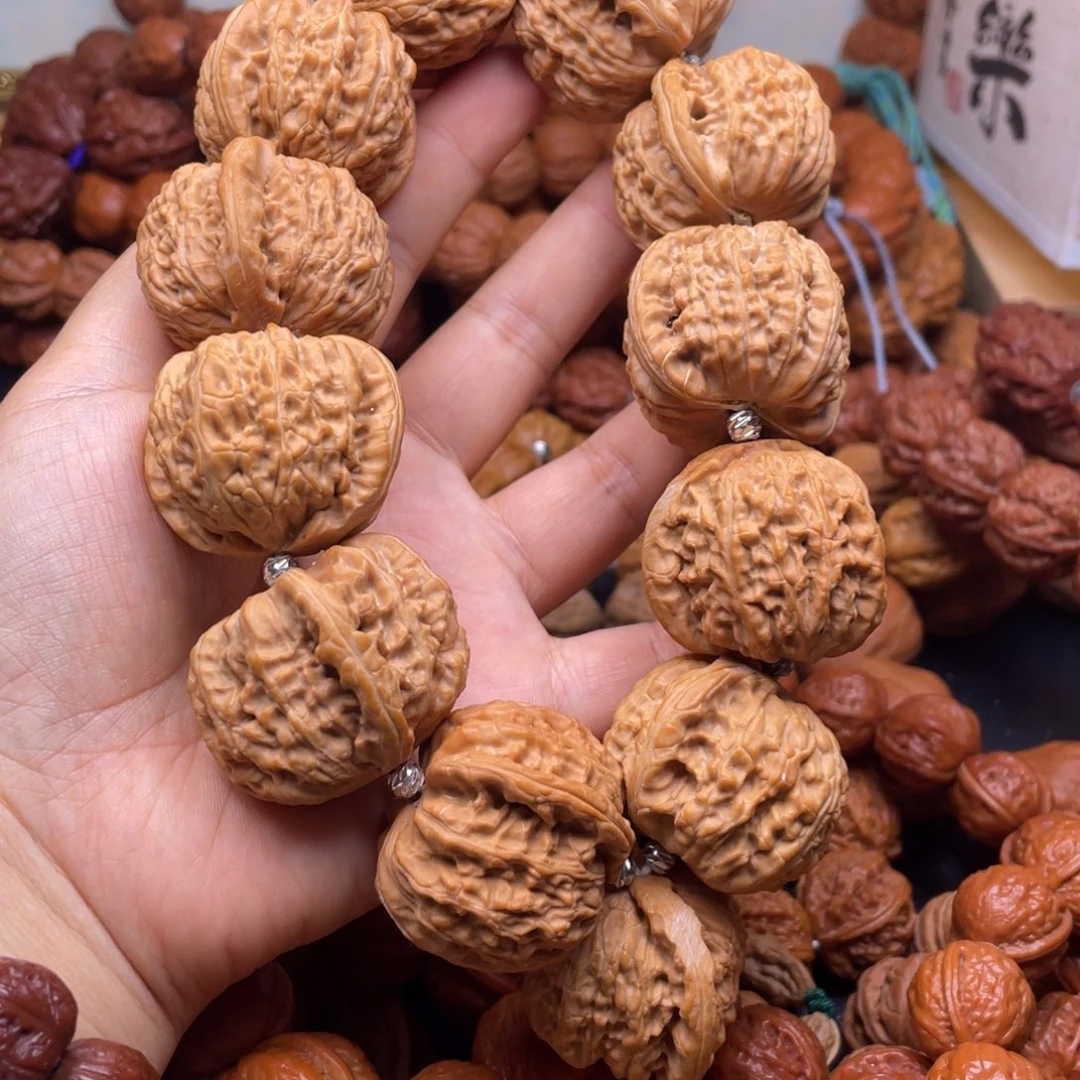 吊坠文玩核桃白狮子