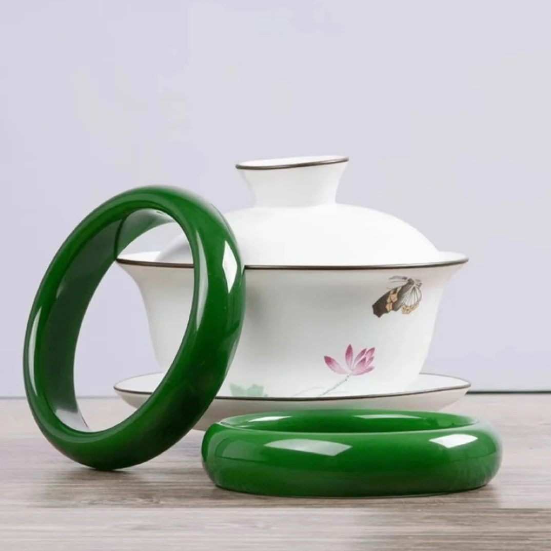 天然辰砂青山海精品文玩手镯H-0082