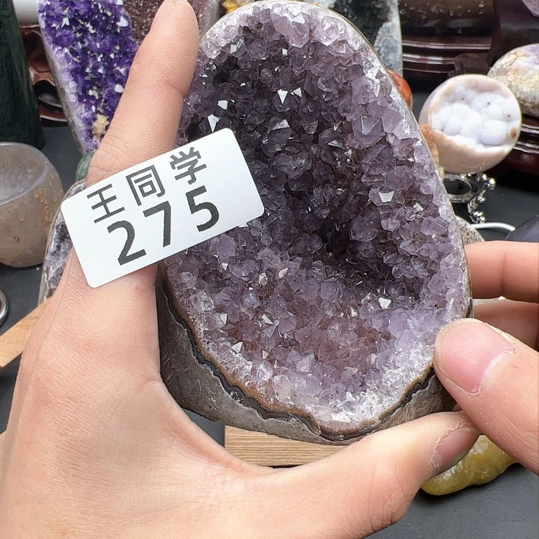 紫晶水晶摆件未镶嵌275