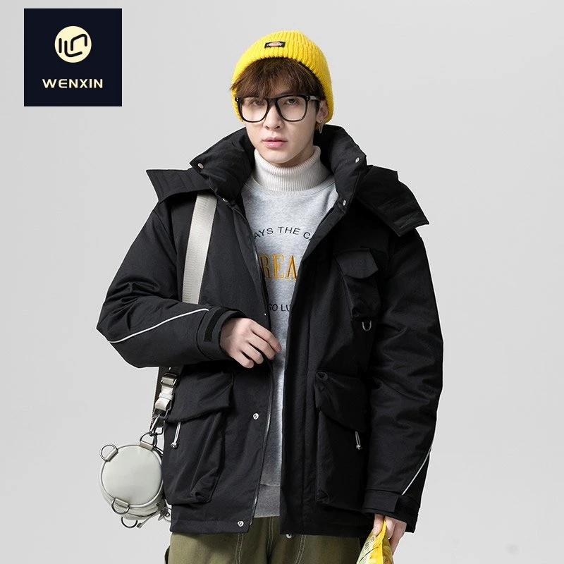 【文心潮流】【刺绣】【85绒子·112-152g】【三防·春亚纺】羽绒服 2715