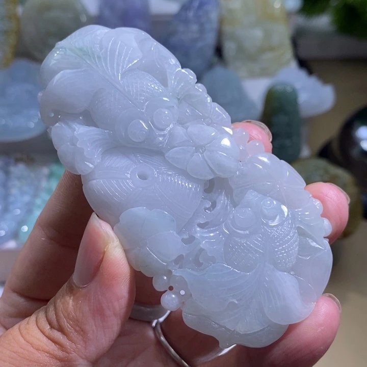 【闪购商品】颈饰未镶嵌翡翠鱼