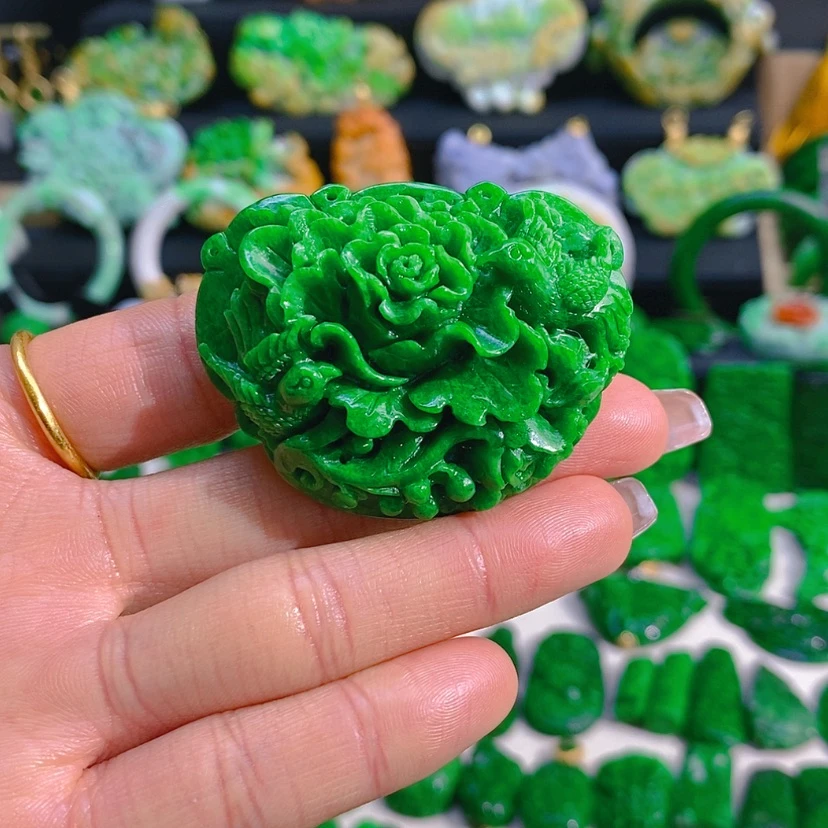 【闪购商品】翡翠颈饰未镶嵌喜上眉梢如意锁