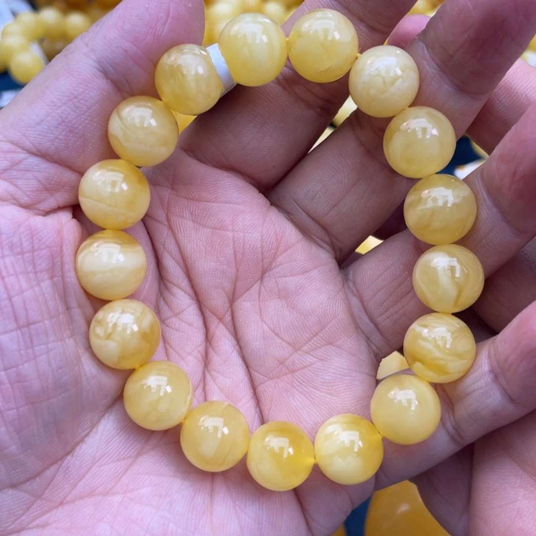 琥珀裸石未镶嵌琥珀蜜蜡11m m