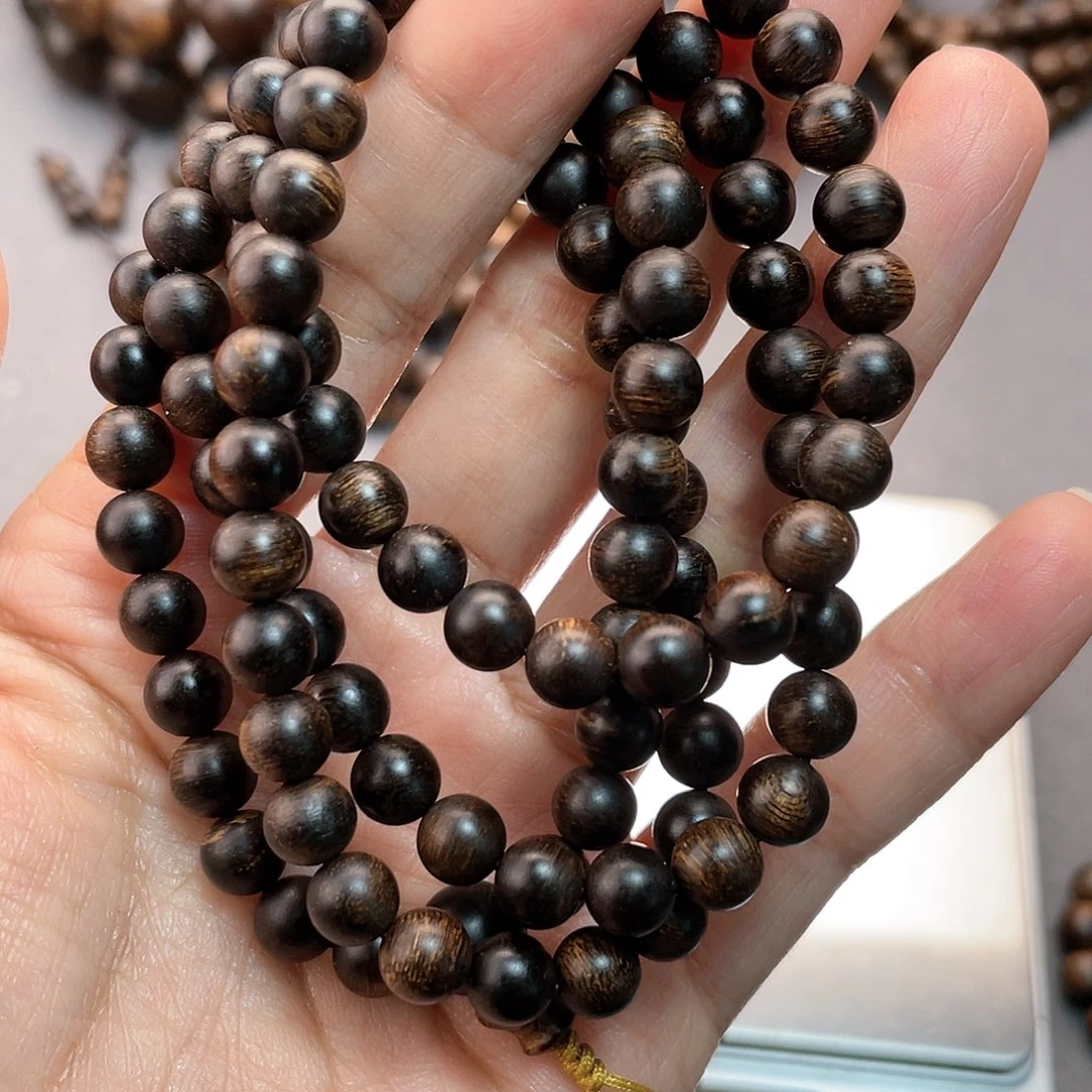 沉香手串安*姐白棋瘤疤0.6