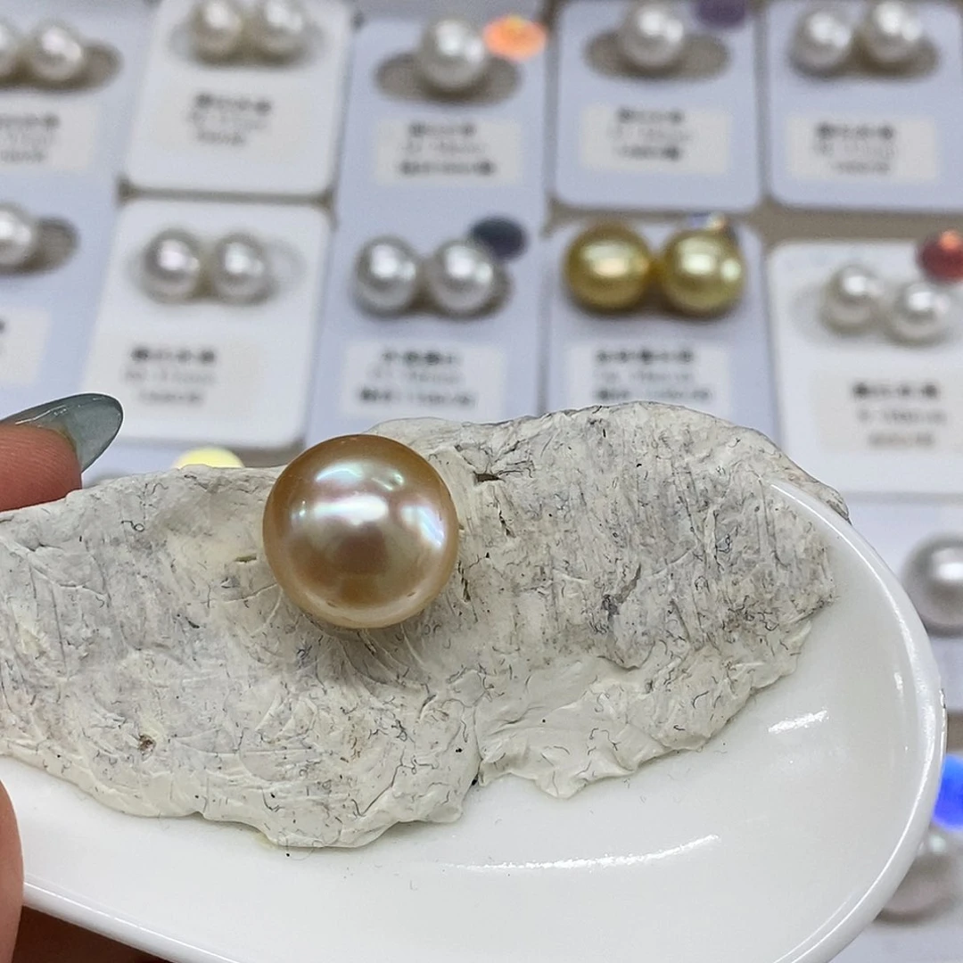 未镶嵌金珠单颗13➕海水珍珠
