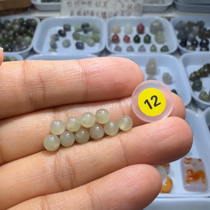 和田玉未镶嵌珠宝半成品卡5️⃣