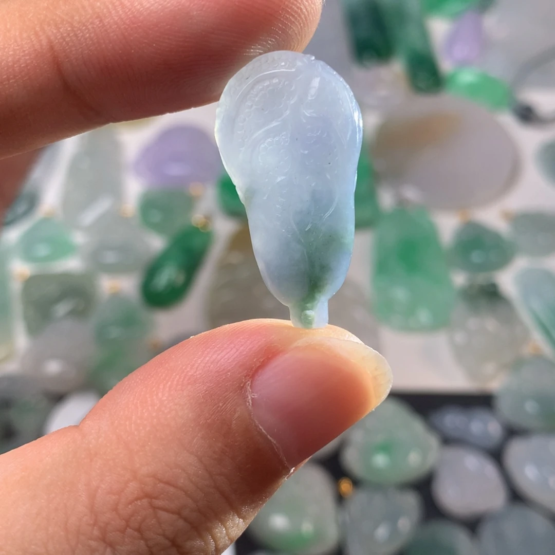 未镶嵌挂件翡翠白菜