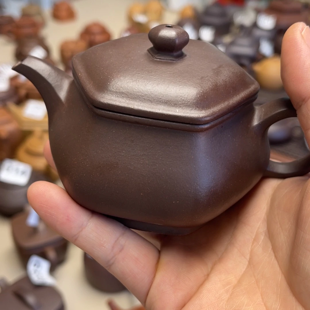 茶壶紫砂六方明炉170毫升