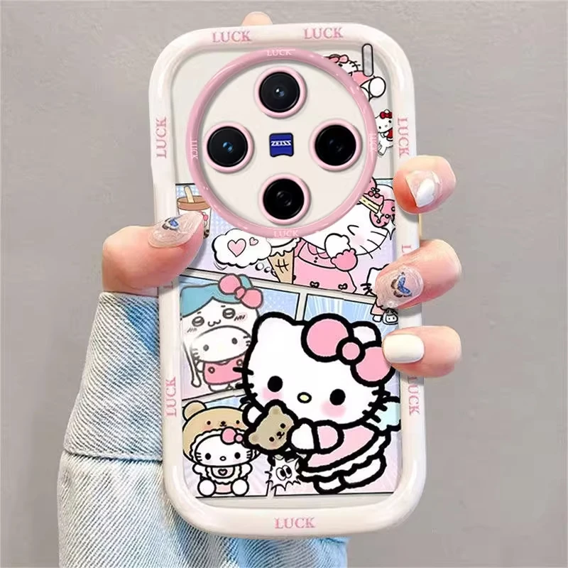 小熊凯蒂猫适用vivoX200promini手机壳x100Ultra爆款x90s新款x80