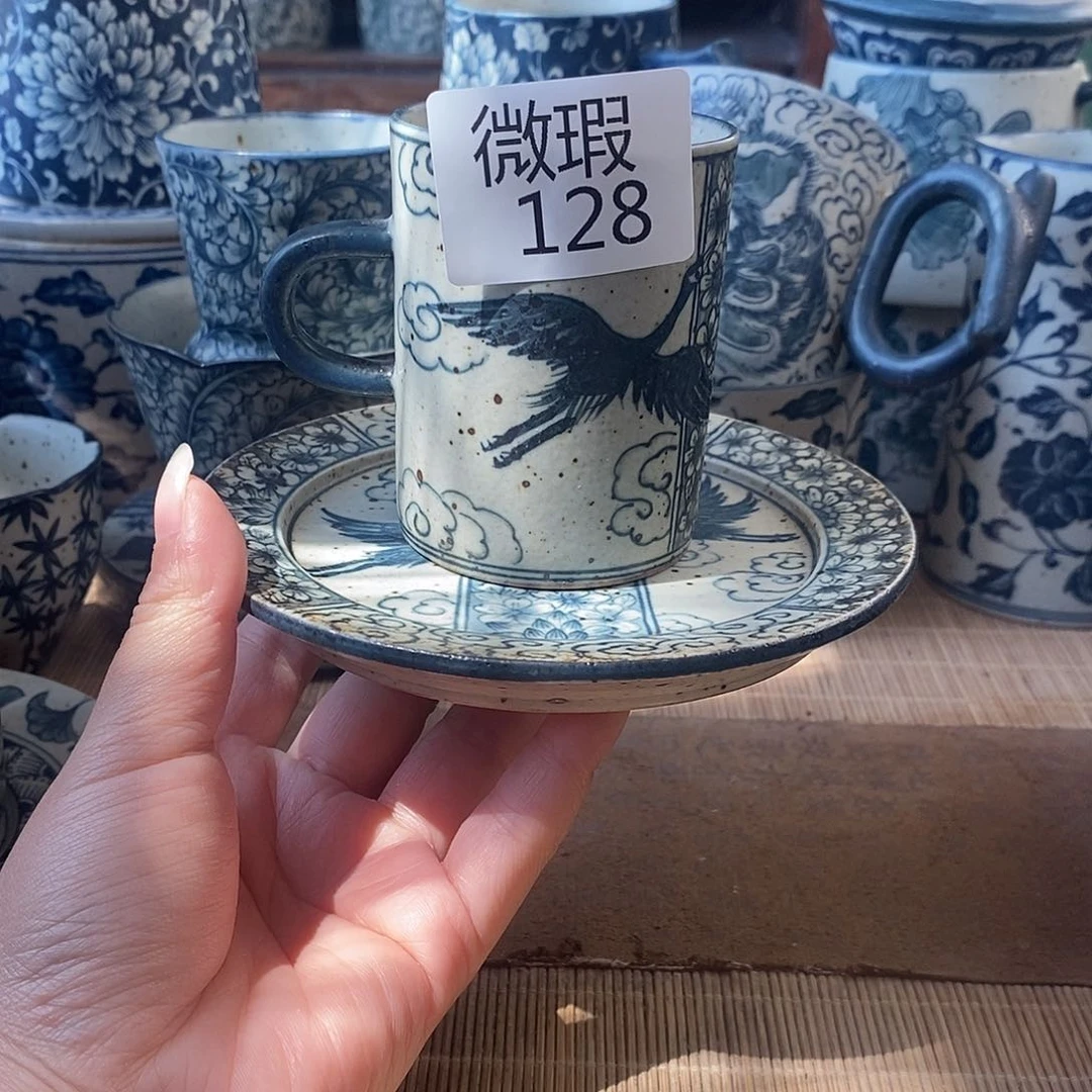 手工手绘青花高温陶瓷