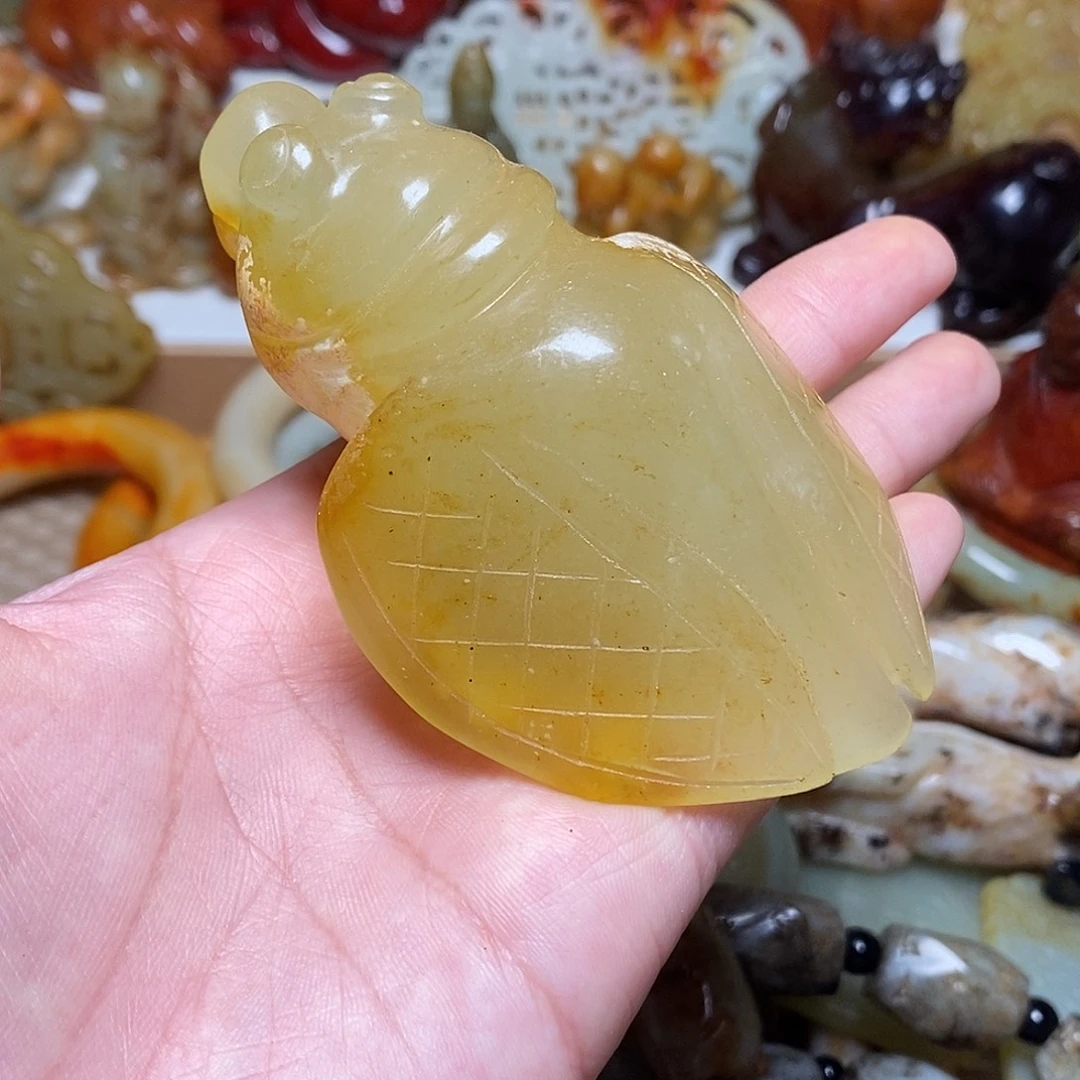 阿***生蛇纹石玉未镶嵌颈饰