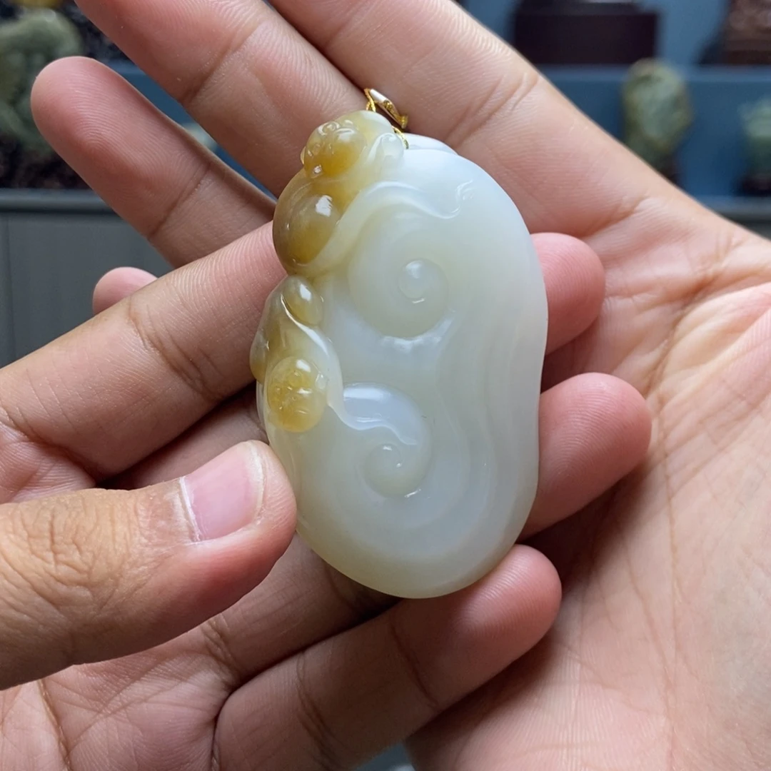 和田玉未镶嵌挂件