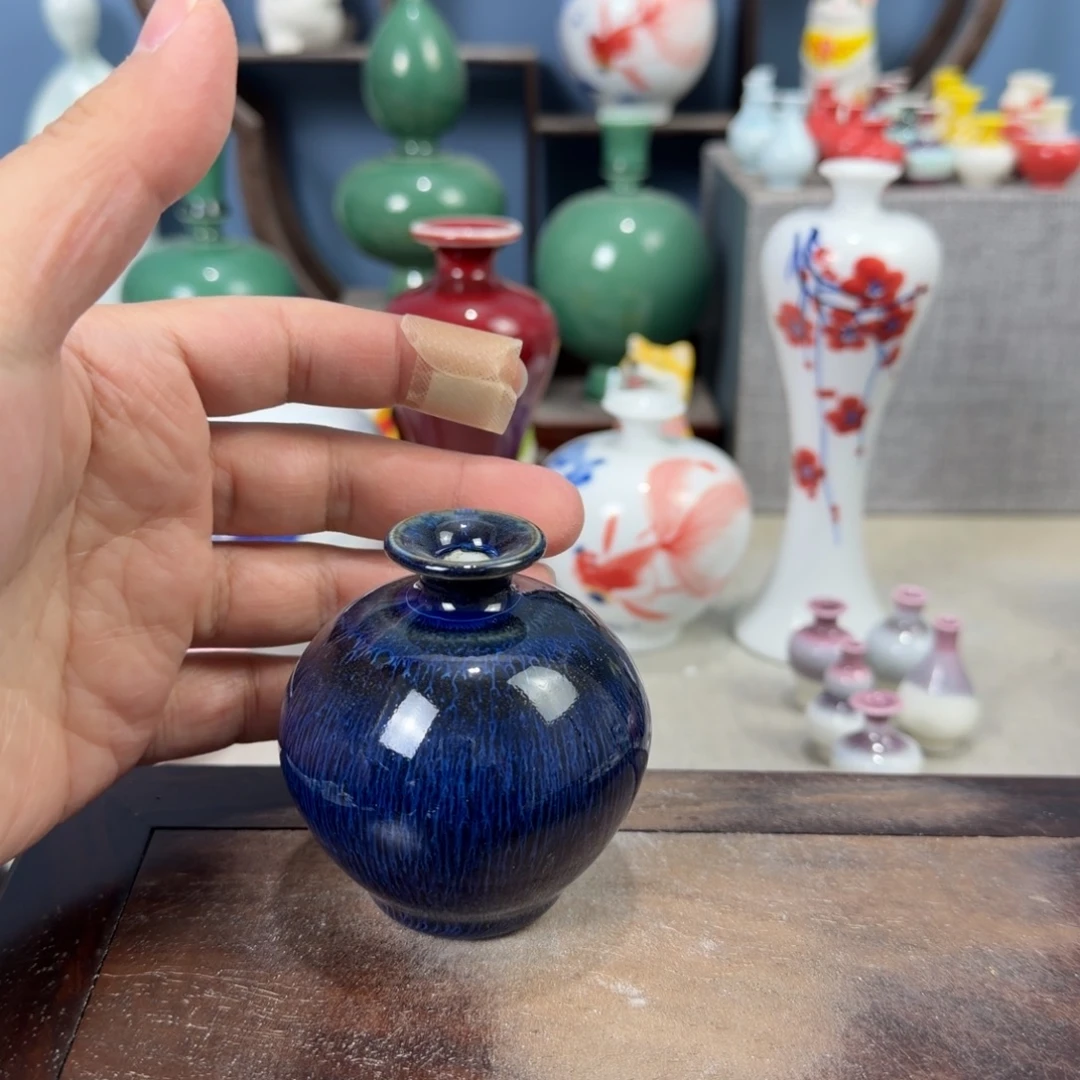 陶瓷手工小花器摆件