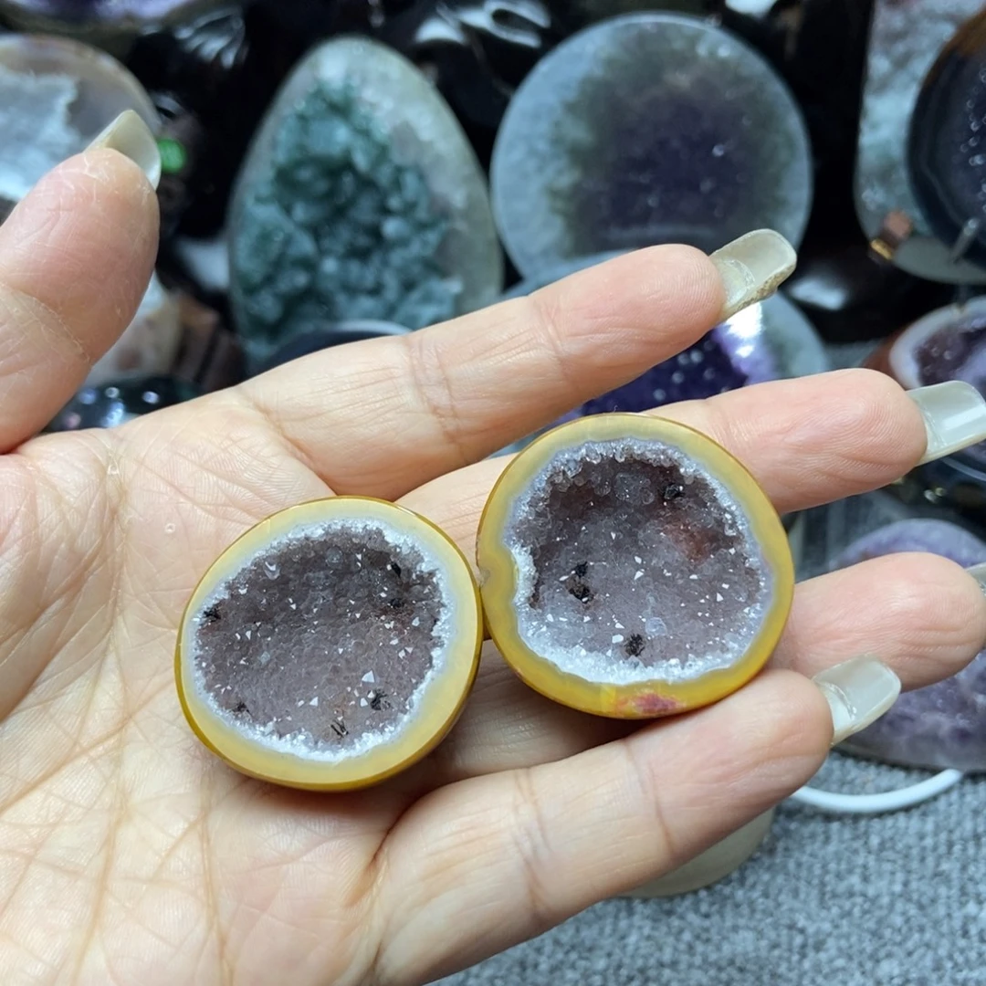 未镶嵌紫晶摆件水晶