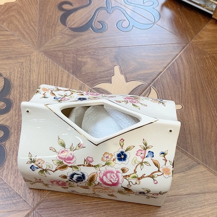 高货纸巾盒摆件绿植