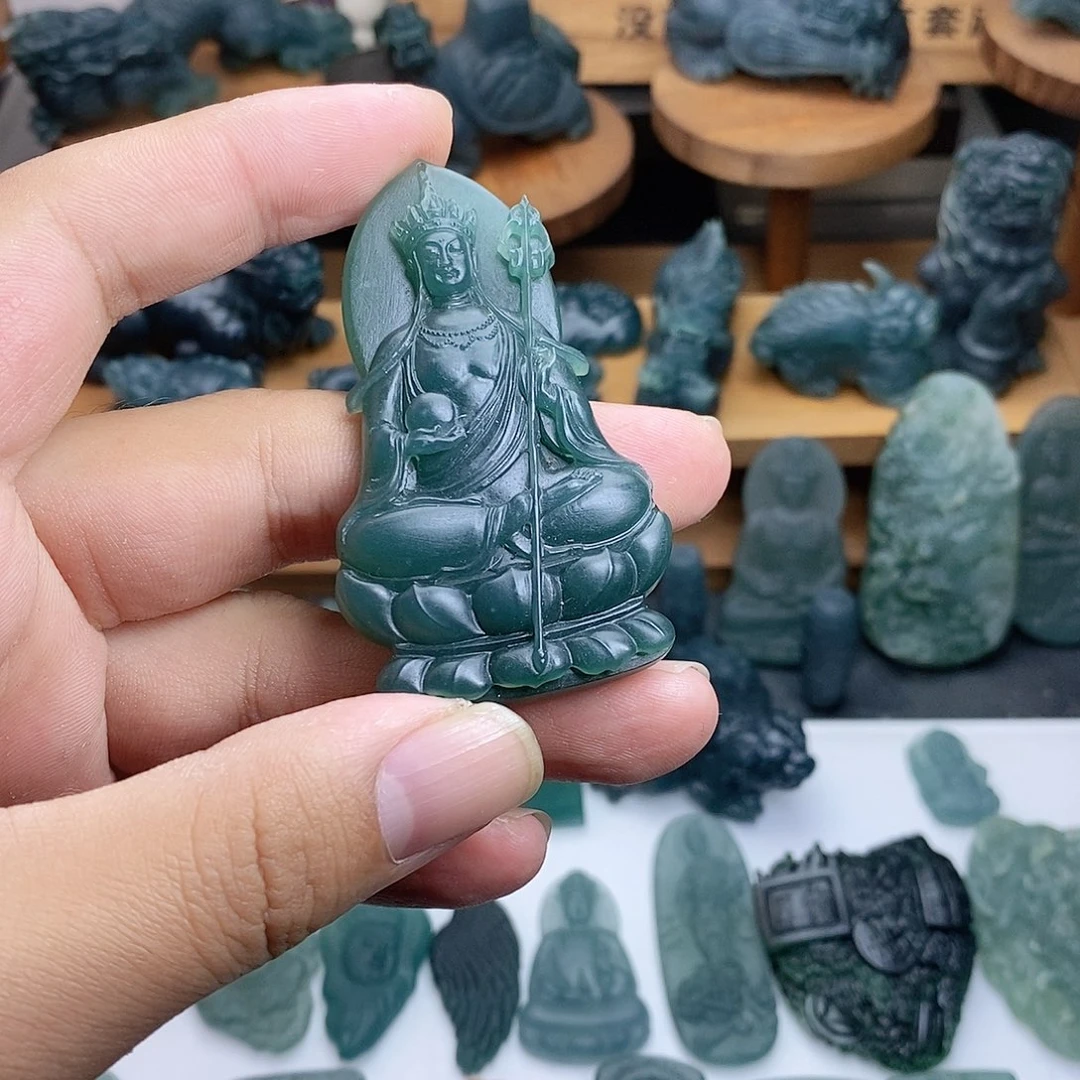 定制翡翠未镶嵌地藏