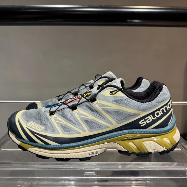 95新 MM6 44码 无盒 Salmon萨洛蒙 XT-6 沙场灰 户外跑步鞋