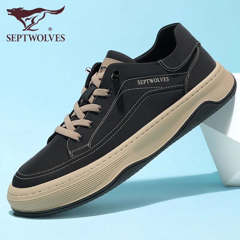 七匹狼男鞋秋季新款2025百搭帆布鞋软底轻便高级感一脚蹬男士鞋子