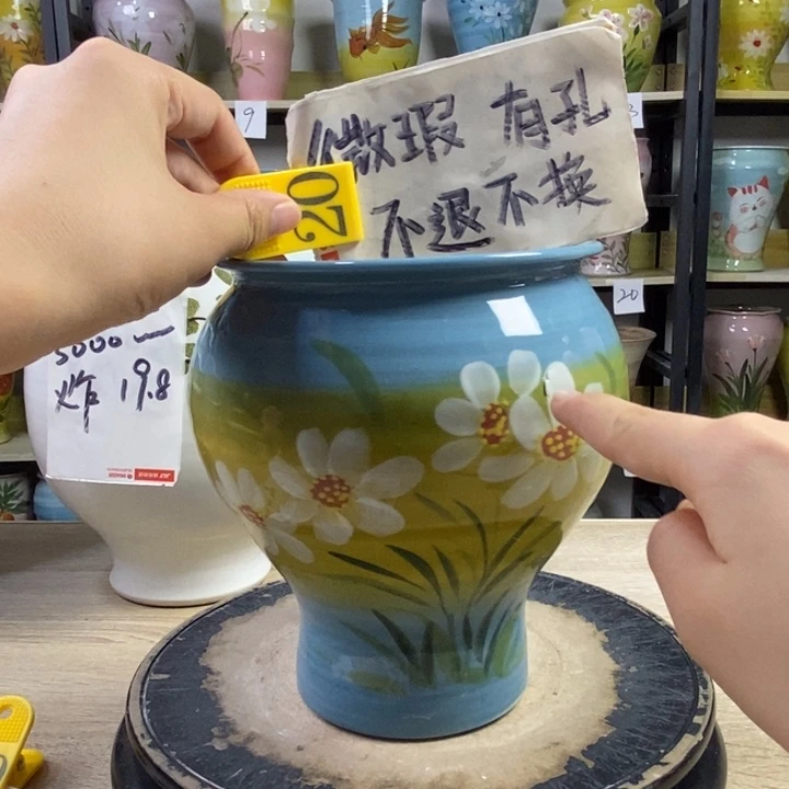 景德镇高温陶瓷花盆