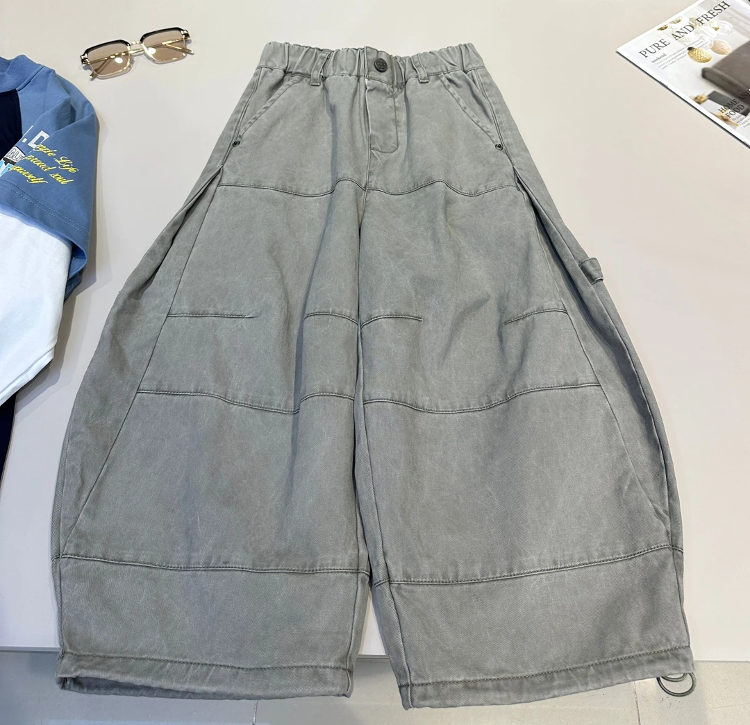 儿童休闲裤2025秋装新款男童裤子韩范中大童炸街气球裤  25460