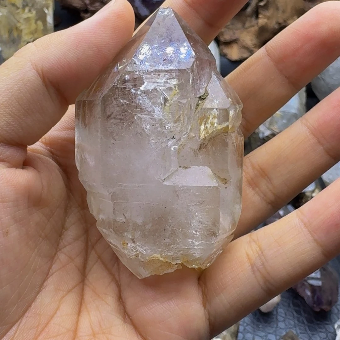 碧***尾石材闪灵盖水晶水胆