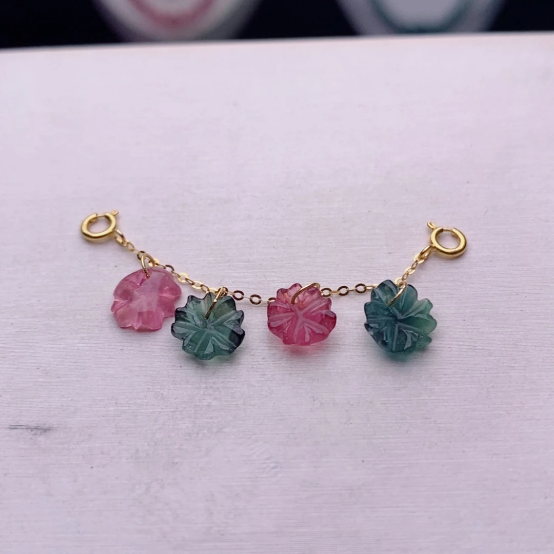 18K金镶嵌小滴溜碧玺碧玺A小滴溜