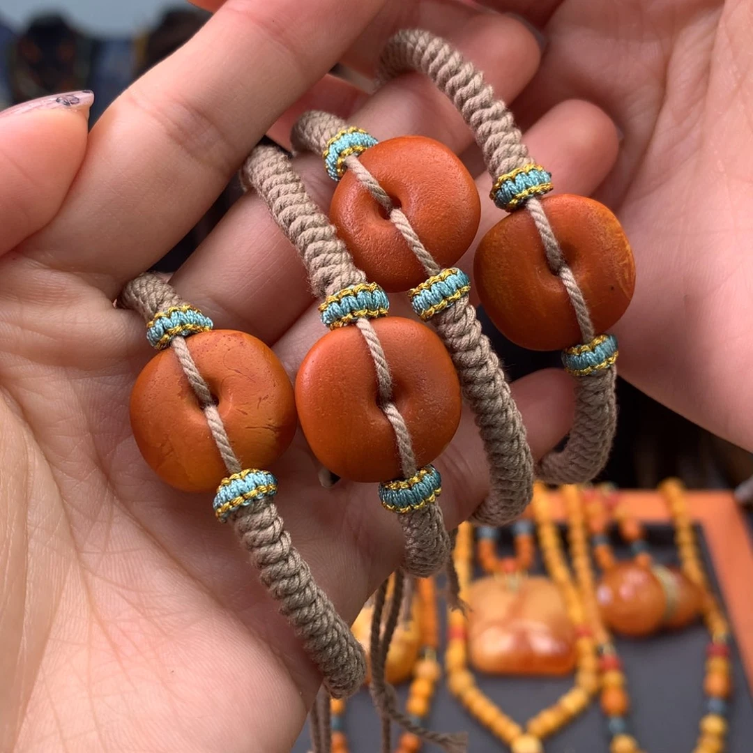 蜜蜡手绳未镶嵌多样性发一