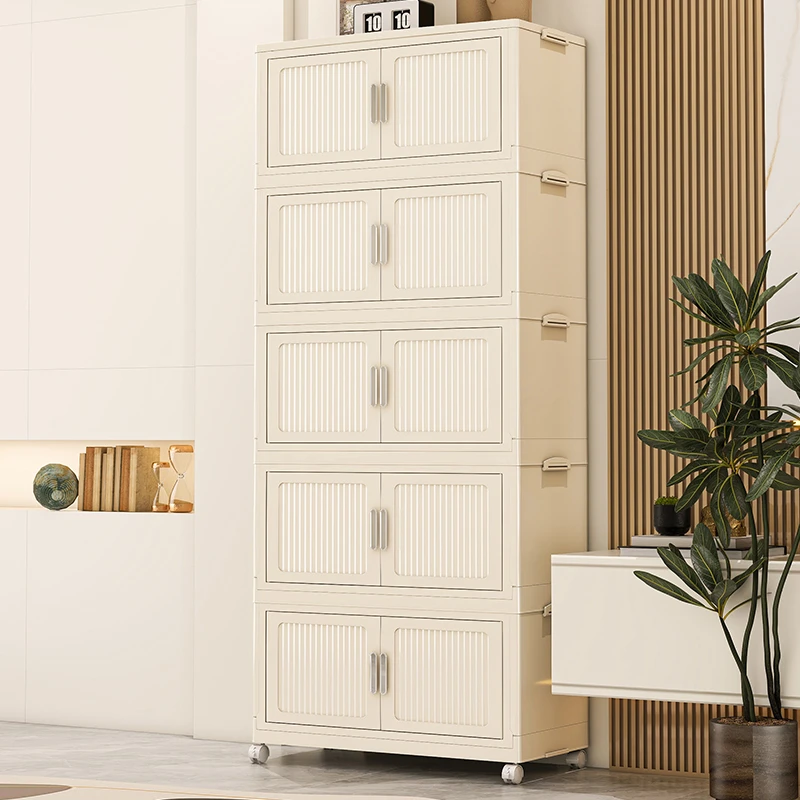 HQ  【定制78款】  DI多功能大容量简易安装可折叠收纳柜衣物收纳