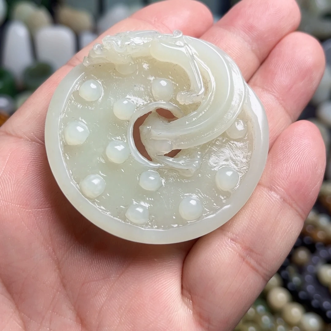 和田玉未镶嵌吊坠(不含链)